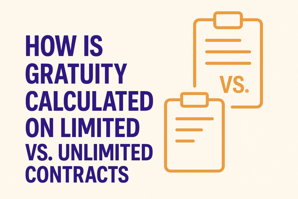How Is Gratuity Calculated on Limited vs. Unlimited Contracts?